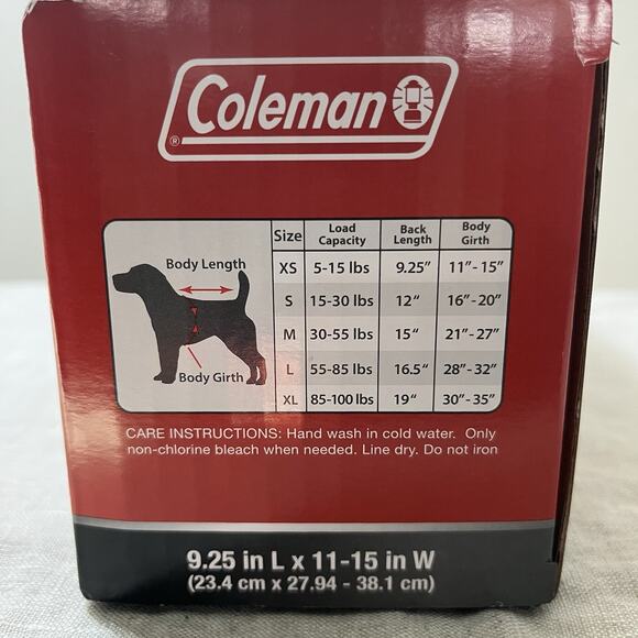 Coleman Dog‎ Life Jacket Vest for Flotation for Pool Boat Beach Lake Orange XS - Picture 3 of 7